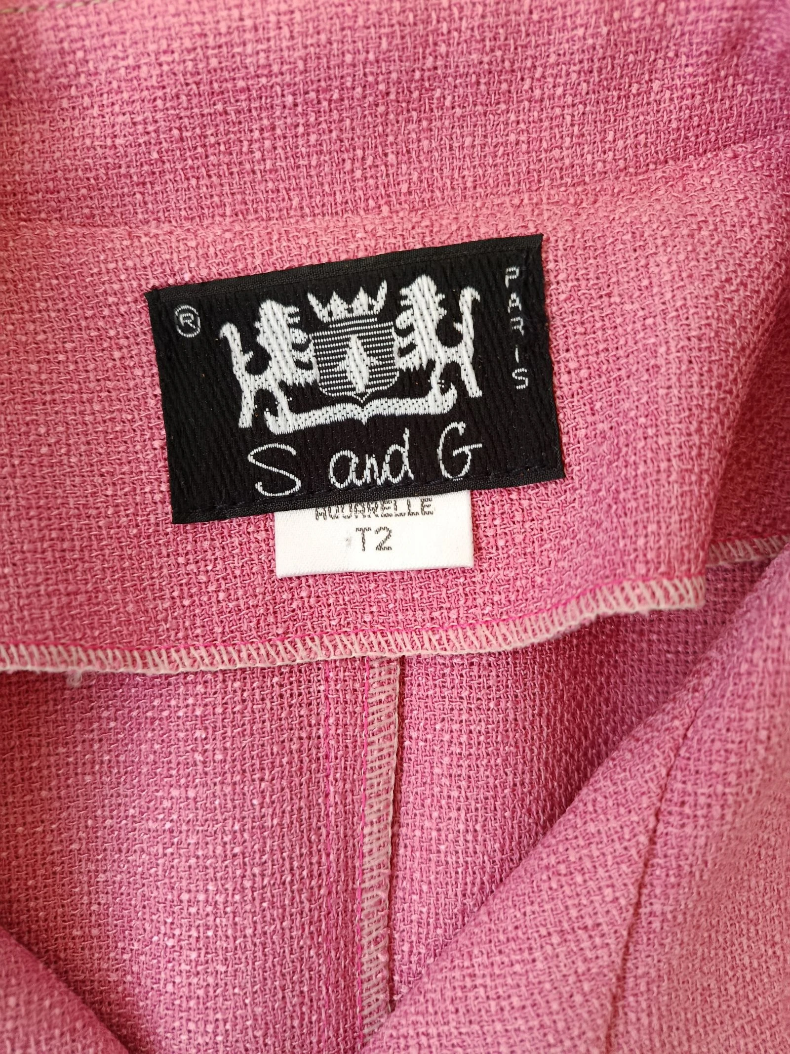 Blazer vintage rosa talla 38 S and G París – photo 3